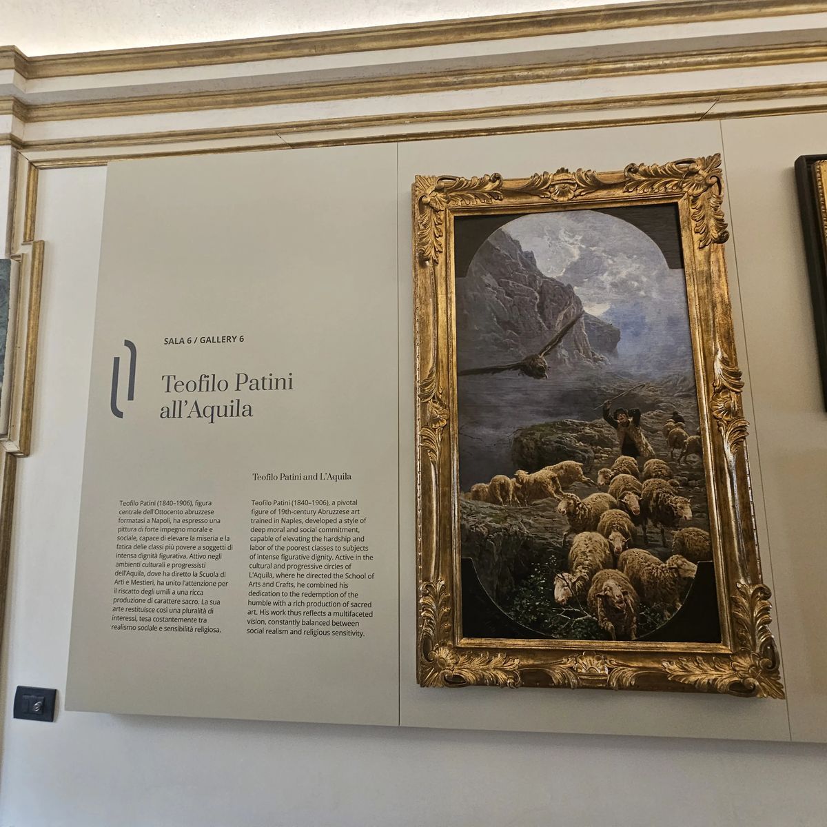 Sala 6, Teofilo Patini all'Aquila